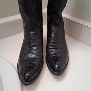 Dan Post Black Leather Boots